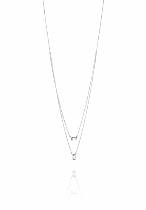 A Clear Dream Stud Colares Prata 40-45 cm no grupo Colares / Colares de prata em SCANDINAVIAN JEWELRY DESIGN (10-100-01988-4045)