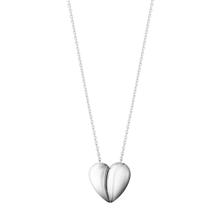 CURVE HEART Pendente STERLING Prata no grupo Colares / Colares de prata em SCANDINAVIAN JEWELRY DESIGN (10017504)