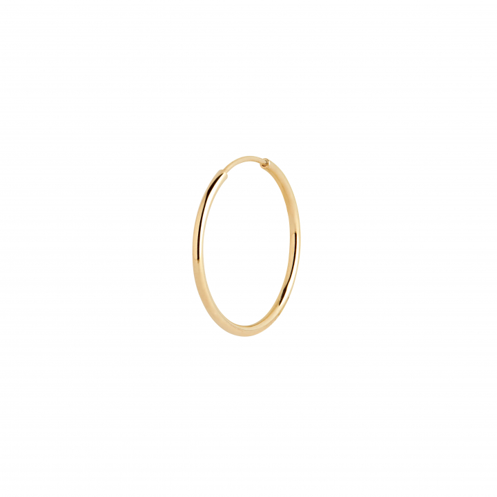 Senorita 20 Hoops Goldplated Silver (Pair) no grupo Brincos / Brincos de ouro em SCANDINAVIAN JEWELRY DESIGN (100703YG-20)