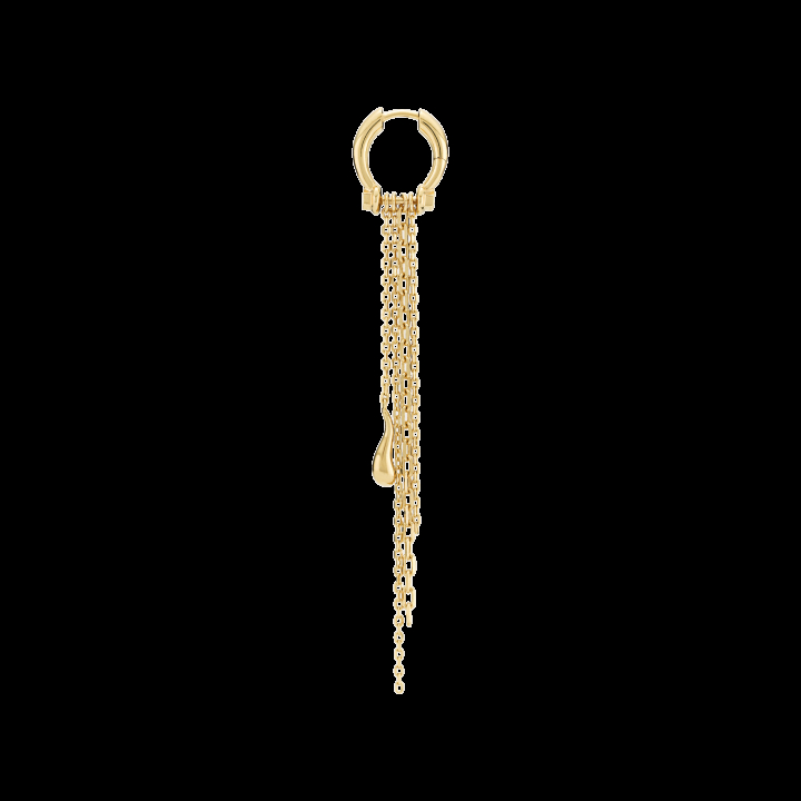 Rain Earring Goldplated Silver (One) no grupo Brincos / Brincos de ouro em SCANDINAVIAN JEWELRY DESIGN (100943YG)