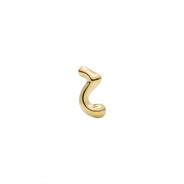 Lotus Stud Goldplated Silver (One) no grupo Brincos / Brincos de ouro em SCANDINAVIAN JEWELRY DESIGN (101002YG)