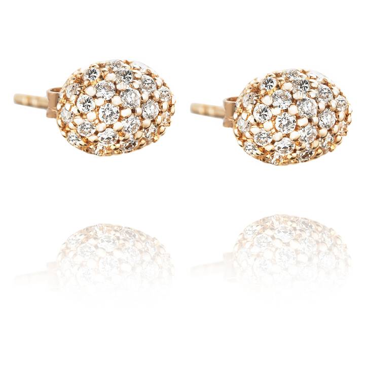 Love Bead - Diamonds Brinco Ouro no grupo Brincos / Brincos de ouro em SCANDINAVIAN JEWELRY DESIGN (12-101-00454-0000)