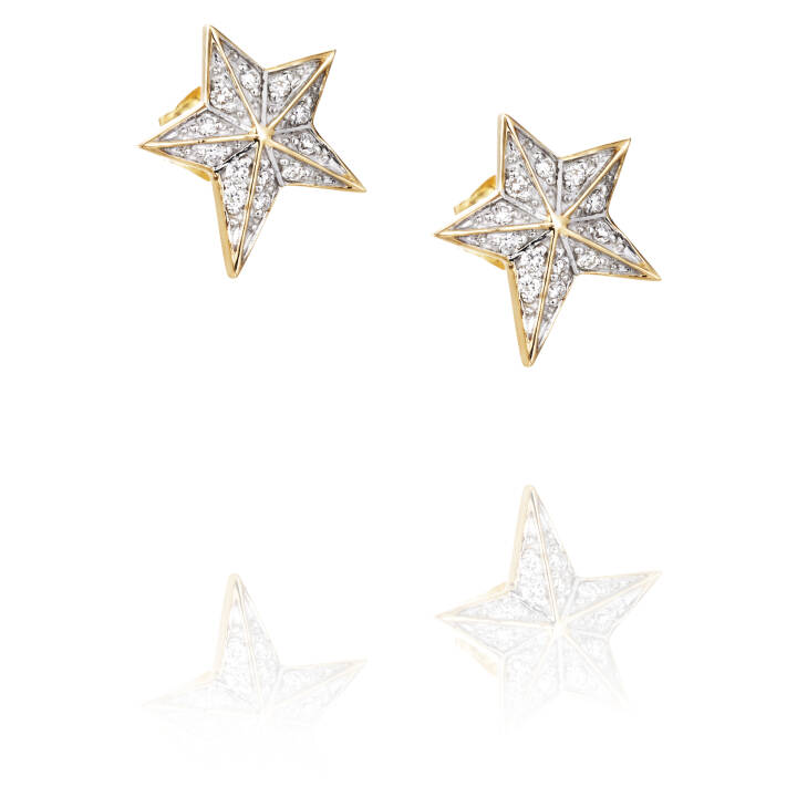 Catch A Falling Star & Stars Brinco Ouro no grupo Brincos / Brincos de diamantes em SCANDINAVIAN JEWELRY DESIGN (12-101-01406-0000)