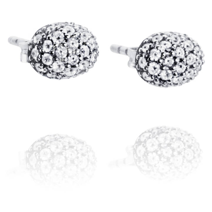 Love Bead - Diamonds Brinco Ouro branco no grupo Brincos / Brincos de diamantes em SCANDINAVIAN JEWELRY DESIGN (12-102-00454-0000)