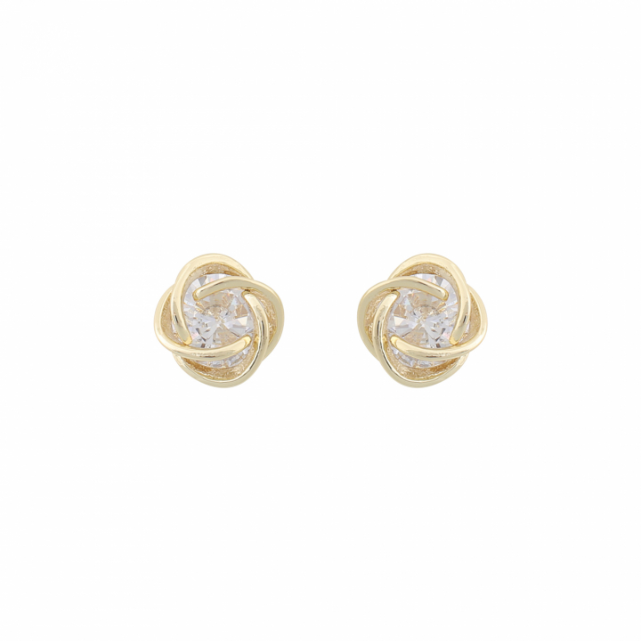 Sevilla ear gold clear no grupo Brincos / Brincos de ouro em SCANDINAVIAN JEWELRY DESIGN (1271-6100-251-ONE)