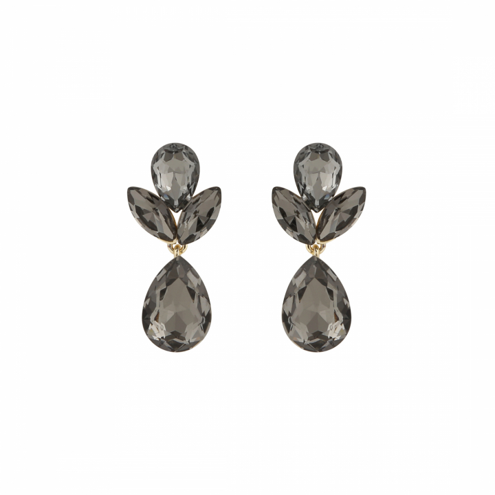 Swift drop pendant ear gold grey no grupo Brincos / Brincos de ouro em SCANDINAVIAN JEWELRY DESIGN (1280-6300-369-ONE)