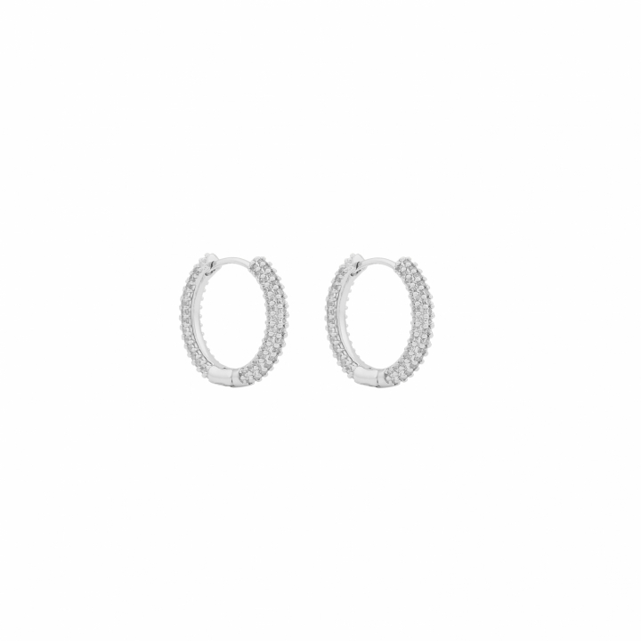 North ring ear 14mm Prata/clear-Onesize no grupo Brincos / Brincos de prata em SCANDINAVIAN JEWELRY DESIGN (1289-7000-012-ONE)