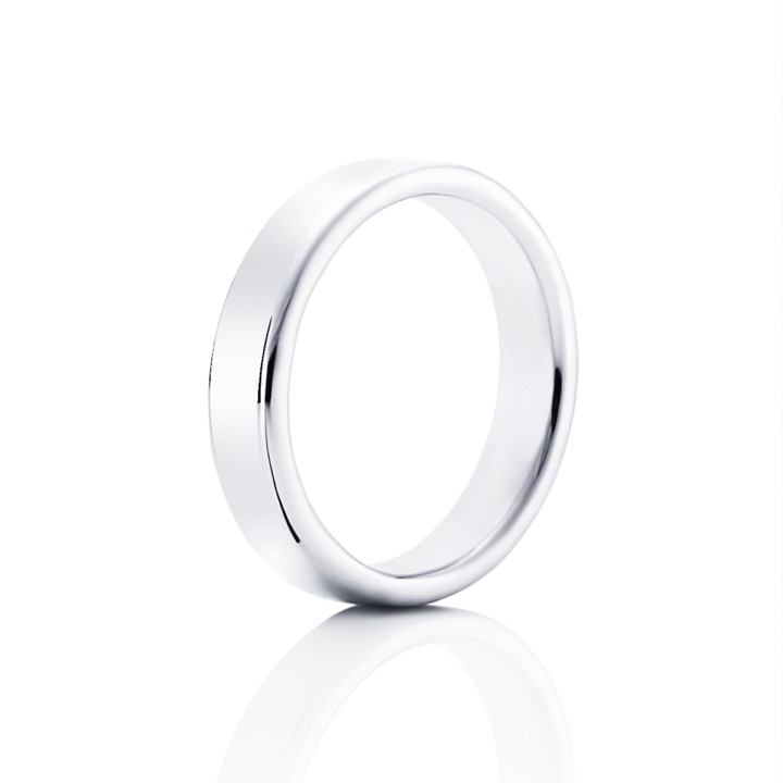 Smooth Anel Prata no grupo Anéis / Anéis de prata em SCANDINAVIAN JEWELRY DESIGN (13-100-01019)