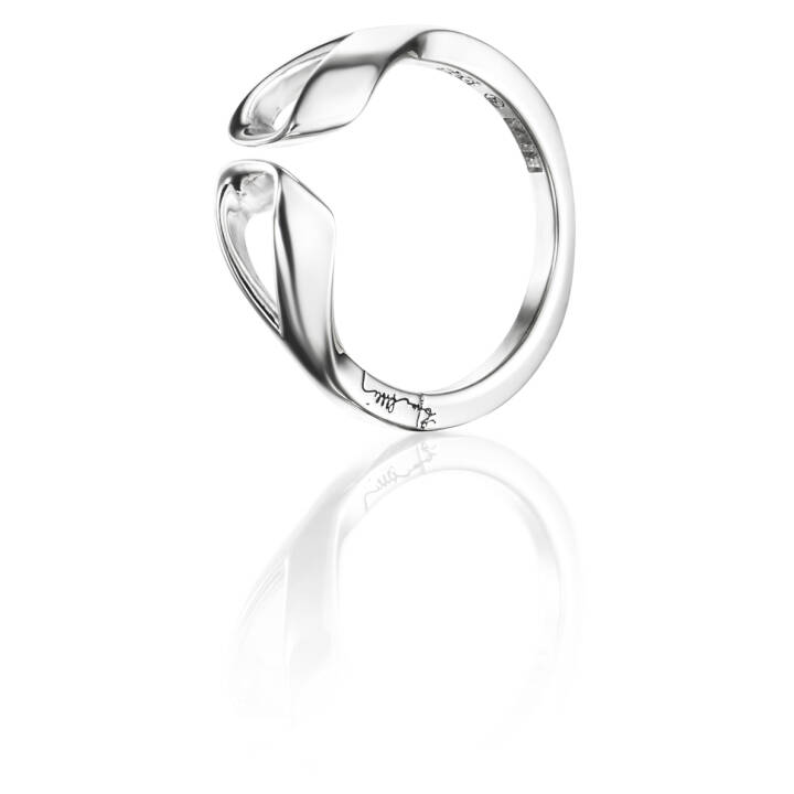 Folded Anel Prata no grupo Anéis / Anéis de prata em SCANDINAVIAN JEWELRY DESIGN (13-100-01593)