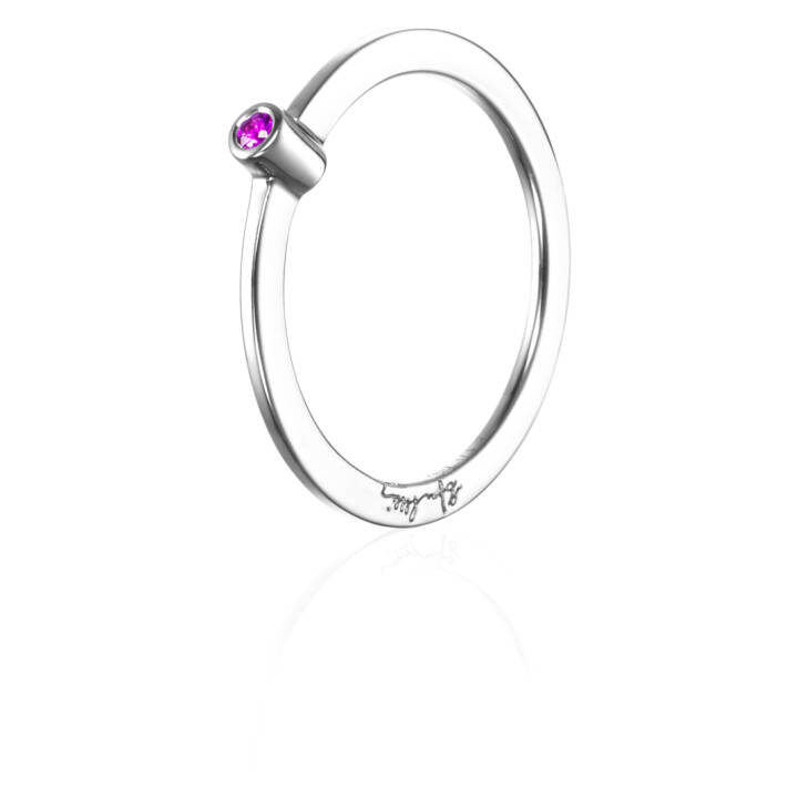 Micro Blink - Pink Sapphire Anel Prata no grupo Anéis / Anéis de prata em SCANDINAVIAN JEWELRY DESIGN (13-100-01900)