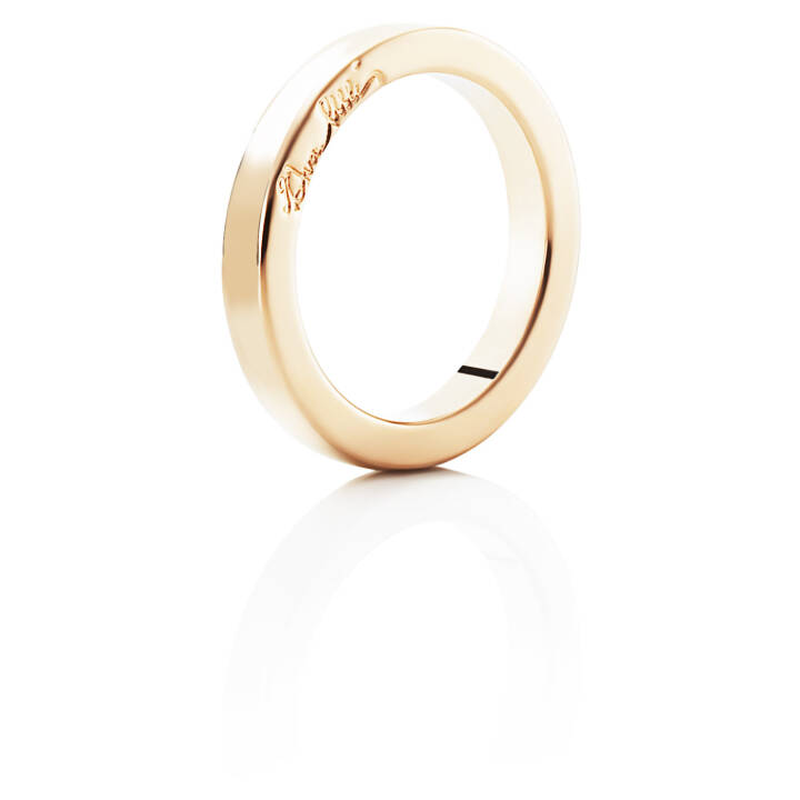 Half Round Anel Ouro no grupo Anéis / Anéis de ouro em SCANDINAVIAN JEWELRY DESIGN (13-101-00303)