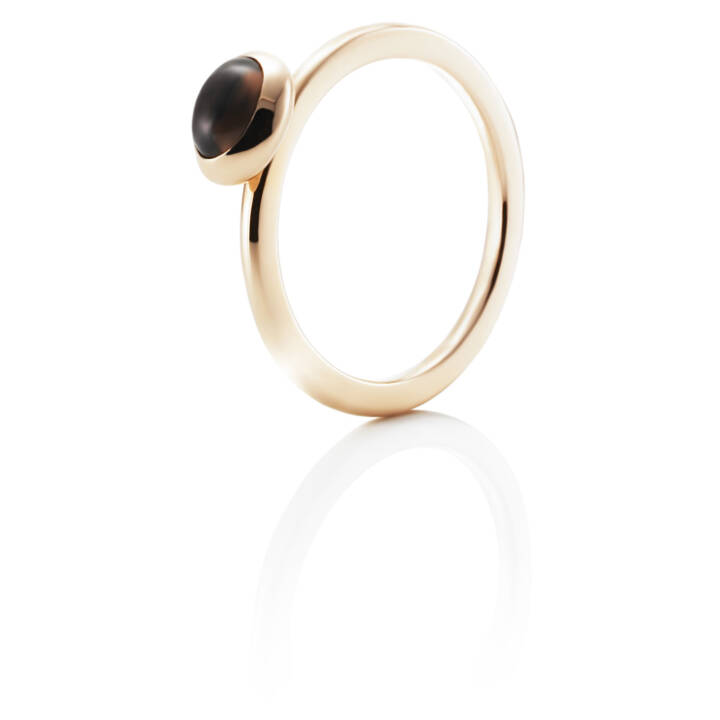 Love Bead - Smokey Quartz Anel Ouro no grupo Anéis / Anéis de ouro em SCANDINAVIAN JEWELRY DESIGN (13-101-00443)