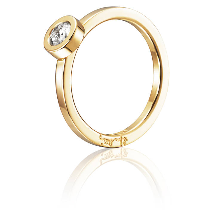 The Wedding Thin 0.30 ct Diamante Anel Ouro no grupo Anéis / Anéis de noivado & alianças em SCANDINAVIAN JEWELRY DESIGN (13-101-01120)