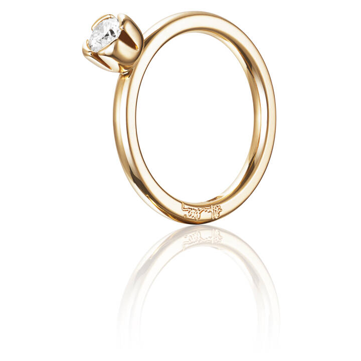 Love Bead Wedding 0.30 ct Diamante Anel Ouro no grupo Anéis / Anéis de noivado & alianças em SCANDINAVIAN JEWELRY DESIGN (13-101-01144)