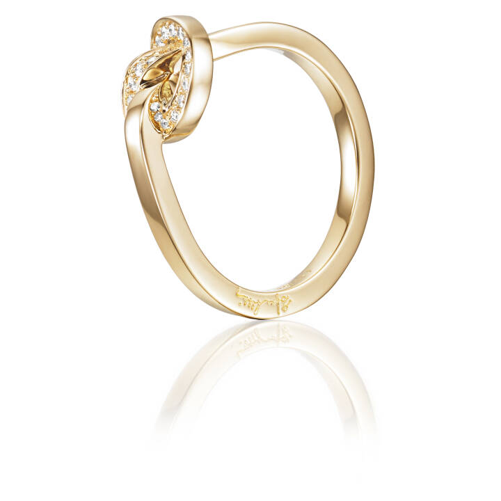 Love Knot & Stars Anel Ouro no grupo Anéis / Anéis de ouro em SCANDINAVIAN JEWELRY DESIGN (13-101-01304)