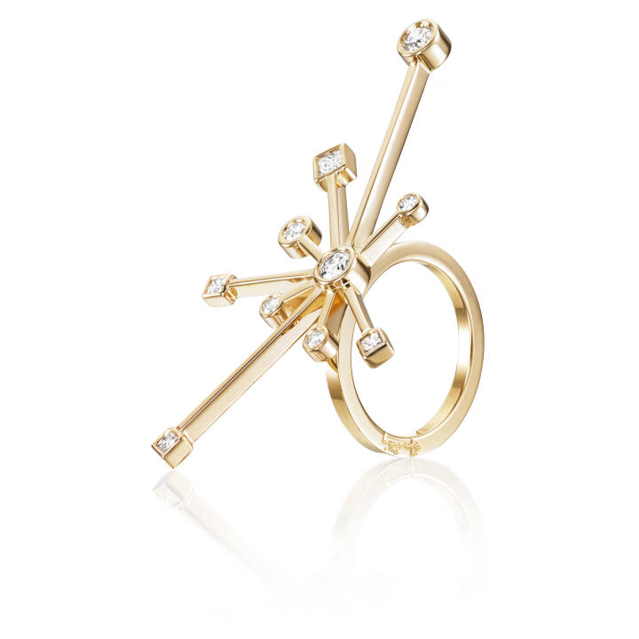Kaboom & Stars Anel Ouro no grupo Anéis / Anéis de diamantes em SCANDINAVIAN JEWELRY DESIGN (13-101-01314)