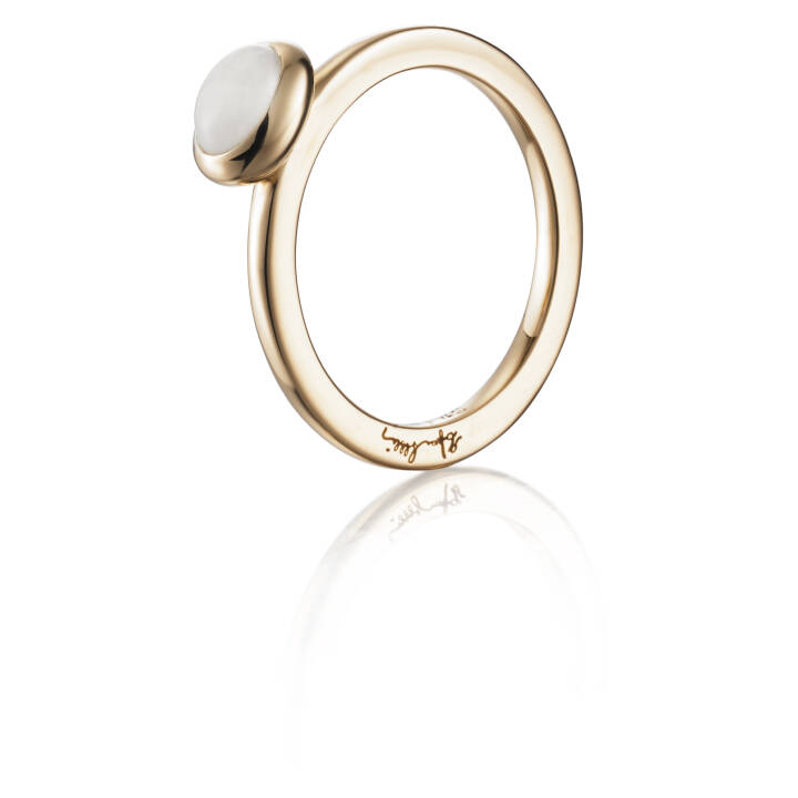 Love Bead - Moonstone Anel Ouro no grupo Anéis / Anéis de ouro em SCANDINAVIAN JEWELRY DESIGN (13-101-01448)