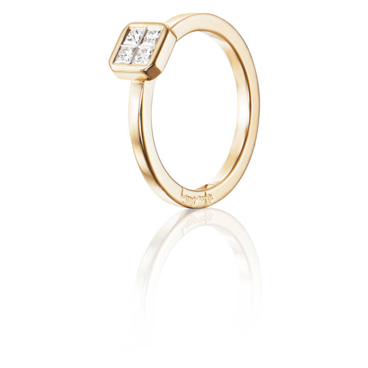 4 Love 0.20 ct Diamante Anel Ouro no grupo Anéis / Anéis de diamantes em SCANDINAVIAN JEWELRY DESIGN (13-101-01553)