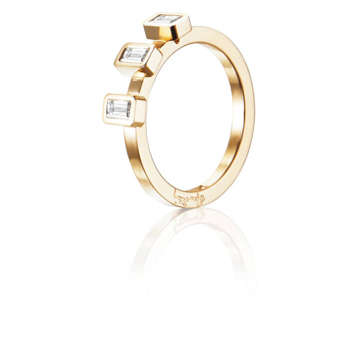 Baguette Wedding 0.30 ct Diamante Anel Ouro no grupo Anéis / Anéis de noivado & alianças em SCANDINAVIAN JEWELRY DESIGN (13-101-01555)