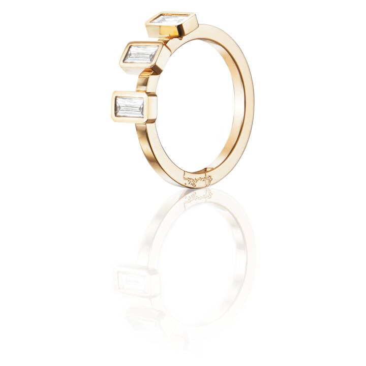 Baguette Wedding 0.60 ct Diamante Anel Ouro no grupo Anéis / Anéis de noivado & alianças em SCANDINAVIAN JEWELRY DESIGN (13-101-01556)
