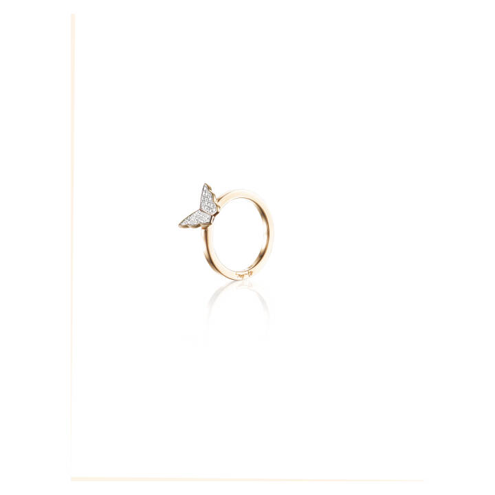 Little Miss Butterfly & Stars Anel Ouro no grupo Anéis / Anéis de ouro em SCANDINAVIAN JEWELRY DESIGN (13-101-01621)