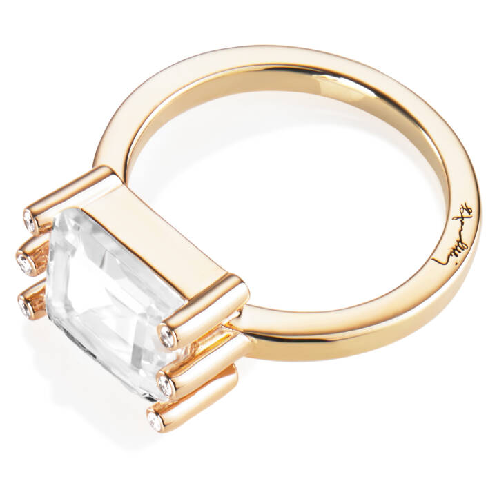 Beautiful Dreamer - Crystal Quartz Anel Ouro no grupo Anéis / Anéis de ouro em SCANDINAVIAN JEWELRY DESIGN (13-101-01824)
