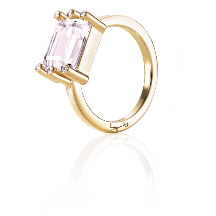 Beautiful Dreamer - Moganite Anel Ouro no grupo Anéis / Anéis de diamantes em SCANDINAVIAN JEWELRY DESIGN (13-101-01826)