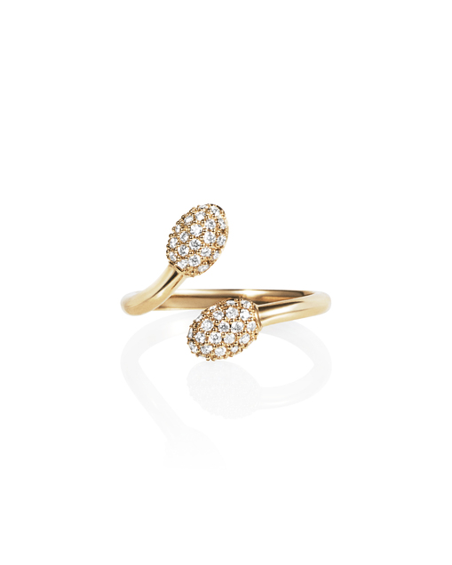 Love Bead & Stars Twin Ring Gold no grupo Anéis / Anéis de ouro em SCANDINAVIAN JEWELRY DESIGN (13-101-02187-0000)