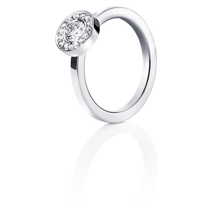 Wedding & Stars 0.40 ct Diamante Anel Ouro branco no grupo Anéis / Anéis de ouro branco em SCANDINAVIAN JEWELRY DESIGN (13-102-01125)