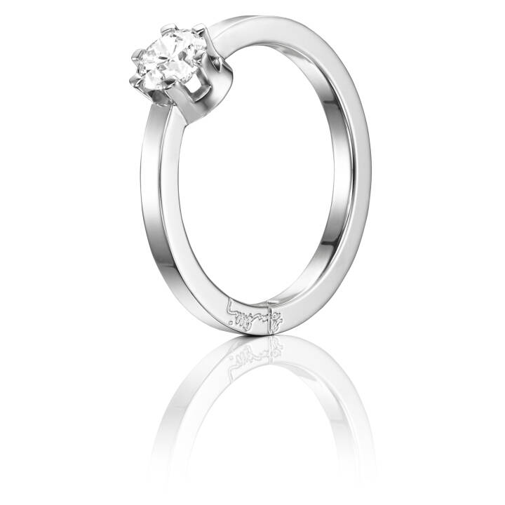 Crown Wedding 0.50 ct Diamante Anel Ouro branco no grupo Anéis / Anéis de noivado & alianças em SCANDINAVIAN JEWELRY DESIGN (13-102-01127)