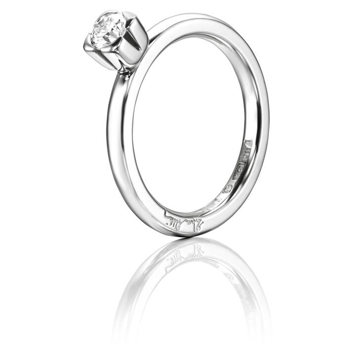Love Bead Wedding 0.30 ct Diamante Anel Ouro branco no grupo Anéis / Anéis de noivado & alianças em SCANDINAVIAN JEWELRY DESIGN (13-102-01144)