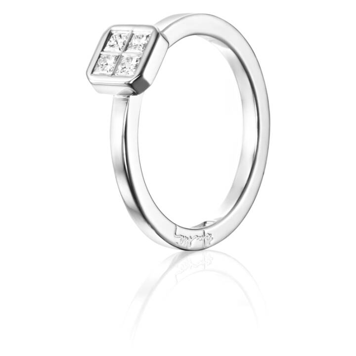 4 Love 0.20 ct Diamante Anel Ouro branco no grupo Anéis / Anéis de diamantes em SCANDINAVIAN JEWELRY DESIGN (13-102-01553)
