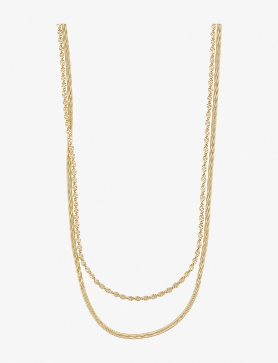 Serena double neck 45 Gold no grupo Colares / Colares de ouro em SCANDINAVIAN JEWELRY DESIGN (1312-0645-257)