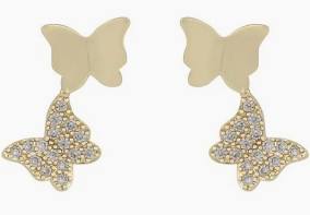 Vega short ear Gold clear no grupo Brincos / Brincos de ouro em SCANDINAVIAN JEWELRY DESIGN (1313-6600-251)