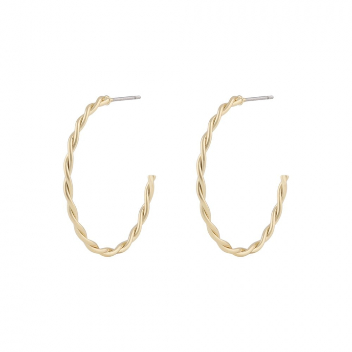 Harper big oval ear Gold no grupo Brincos / Brincos de ouro em SCANDINAVIAN JEWELRY DESIGN (1314-6500-257)