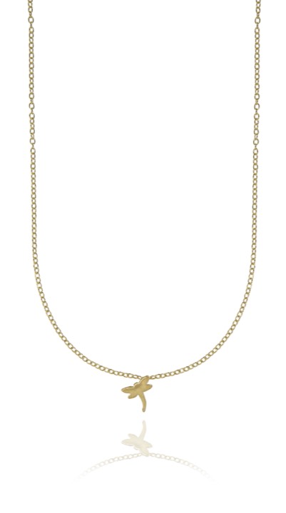 Dragonfly Colares Ouro 40-45 cm no grupo Colares / Colares de ouro em SCANDINAVIAN JEWELRY DESIGN (1422120005)