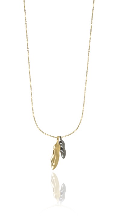 Feather long Colares Ouro 80-85 cm no grupo Colares / Colares de ouro em SCANDINAVIAN JEWELRY DESIGN (1422220006)