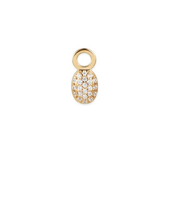 Love Bead Charm Conta Diamante Ouro no grupo Brincos em SCANDINAVIAN JEWELRY DESIGN (15-101-01971-0000)