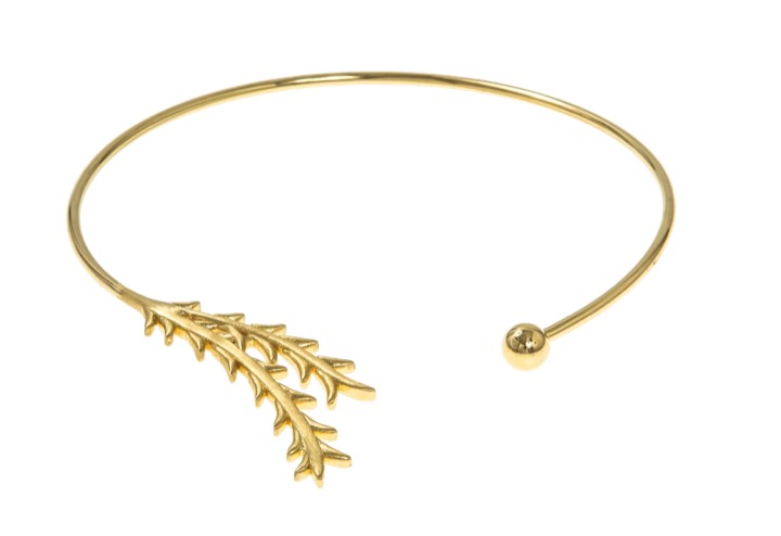 Tree twig bangle Pulseira Ouro no grupo Colares / Colares de ouro em SCANDINAVIAN JEWELRY DESIGN (1521121002)
