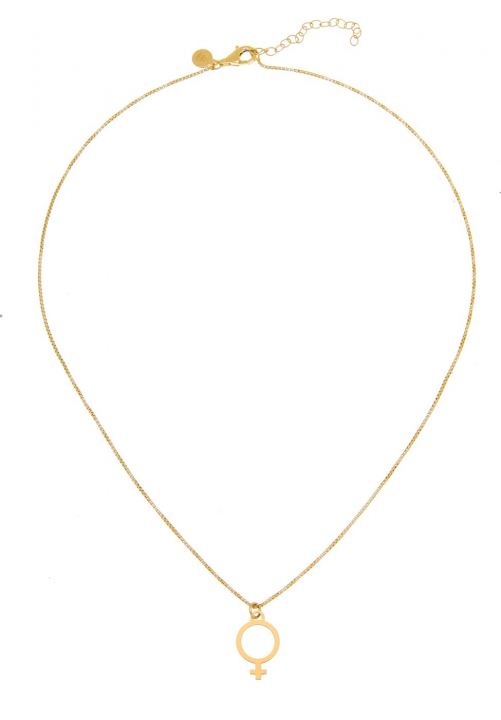 Letters venus neck Ouro 42-47 cm no grupo Colares / Colares de ouro em SCANDINAVIAN JEWELRY DESIGN (1622121007)
