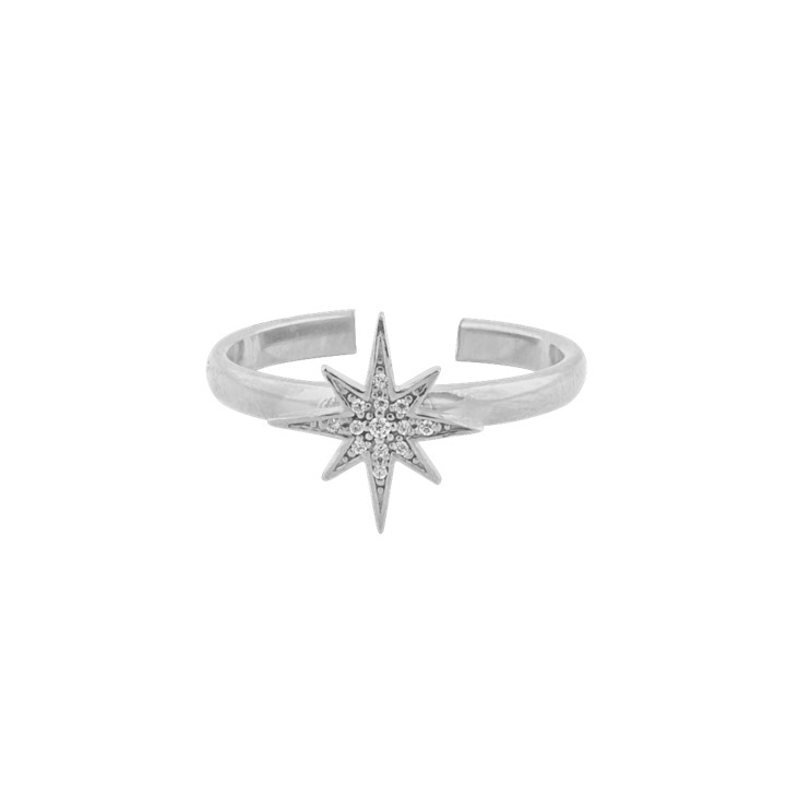 One star Anel Prata no grupo Anéis / Anéis de prata em SCANDINAVIAN JEWELRY DESIGN (1631511001)