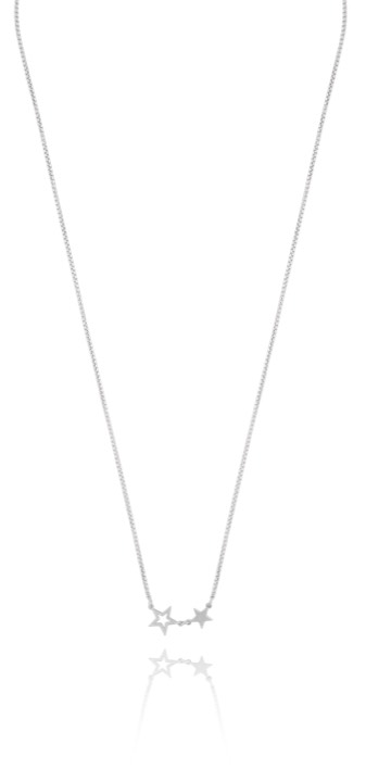 Double star Colares Prata 40-45 cm no grupo Colares / Colares de prata em SCANDINAVIAN JEWELRY DESIGN (1711111001)