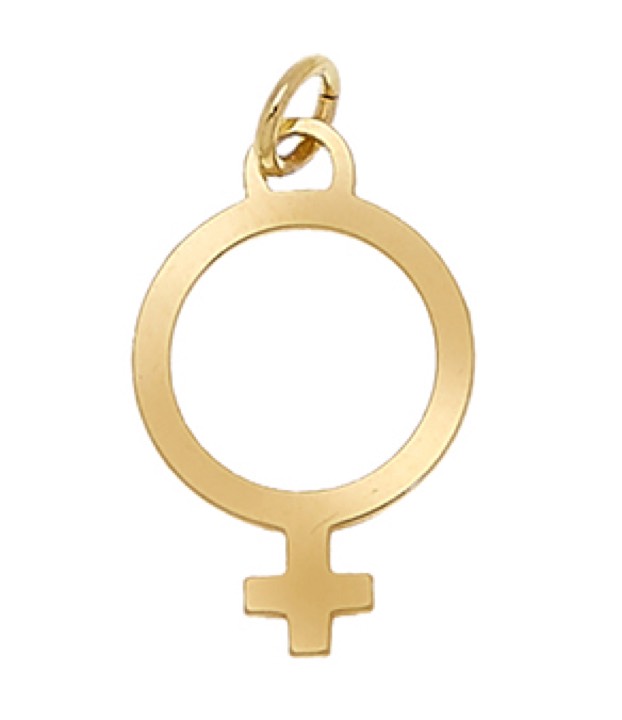 Letters Venus Ouro no grupo Colares / Colares de ouro em SCANDINAVIAN JEWELRY DESIGN (1712220009)