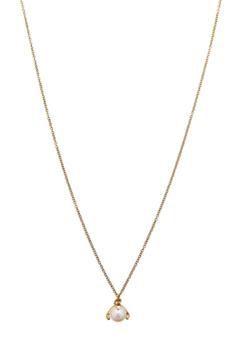 Pearl short Colares Ouro 42-47 cm no grupo Colares / Colares de ouro em SCANDINAVIAN JEWELRY DESIGN (1814122001)