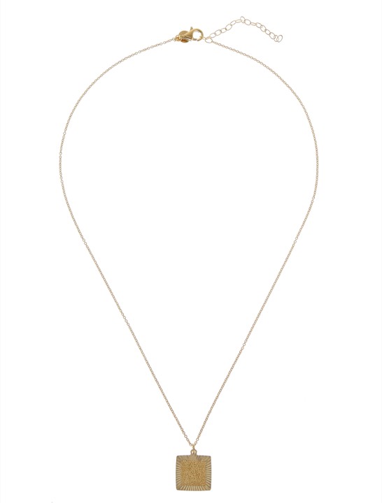 Two square pendant Colares Ouro 45-60 cm no grupo Colares / Colares de ouro em SCANDINAVIAN JEWELRY DESIGN (1821120001)