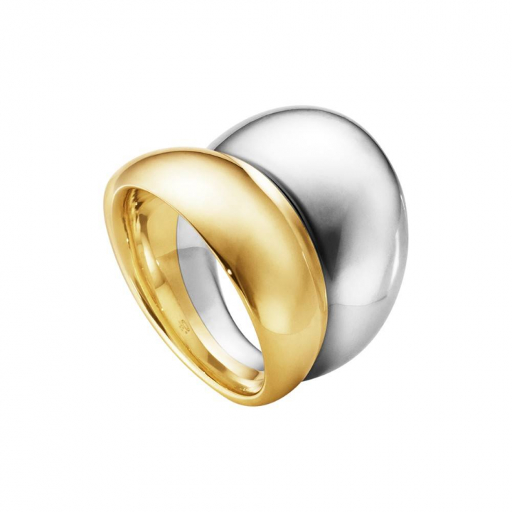 CURVE Anel Prata Ouro no grupo Anéis / Anéis de ouro em SCANDINAVIAN JEWELRY DESIGN (20000029)