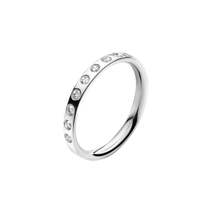 MAGIC Anel Diamante 0.18 ct Ouro branco no grupo Anéis / Anéis de noivado & alianças em SCANDINAVIAN JEWELRY DESIGN (20000346)