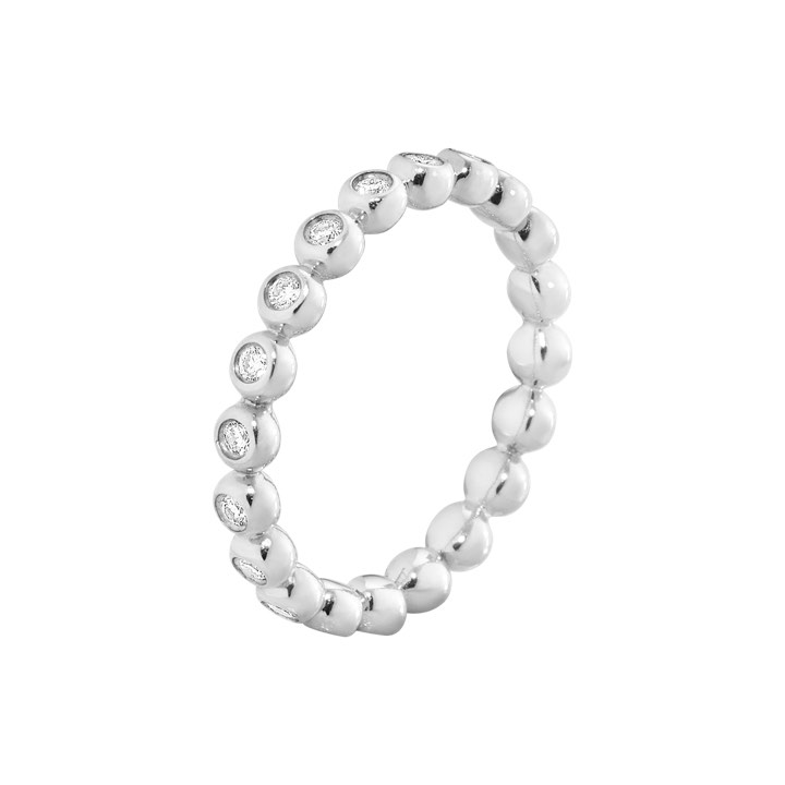 AURORA Anel Diamante 0.25 ct Ouro branco no grupo Anéis / Anéis de noivado & alianças em SCANDINAVIAN JEWELRY DESIGN (20000371)
