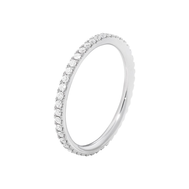 AURORA Anel Diamante 0.22 ct Ouro branco no grupo Anéis / Anéis de noivado & alianças em SCANDINAVIAN JEWELRY DESIGN (20000440)