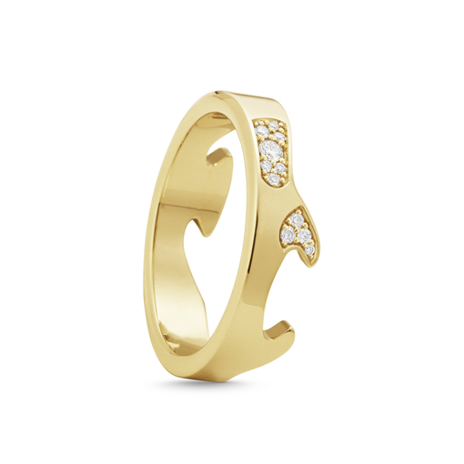 FUSION END Anel Diamant (Ouro) no grupo Anéis / Anéis de noivado & alianças em SCANDINAVIAN JEWELRY DESIGN (20001060)
